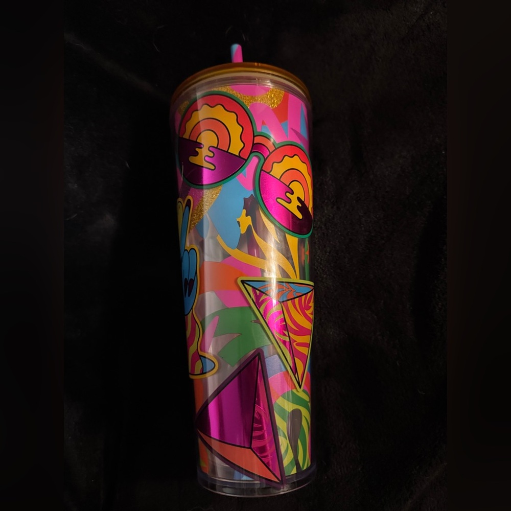✨ Starbucks Tim Singleton Limited Edition Cold Cup Tumbler 24oz NWOT - Picture 4 of 6